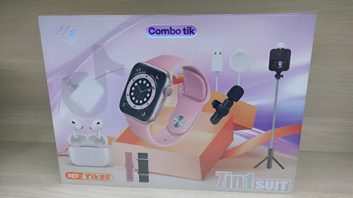 Combo Tik (Smartwatch + Audífonos + Accesorios de Grabación)