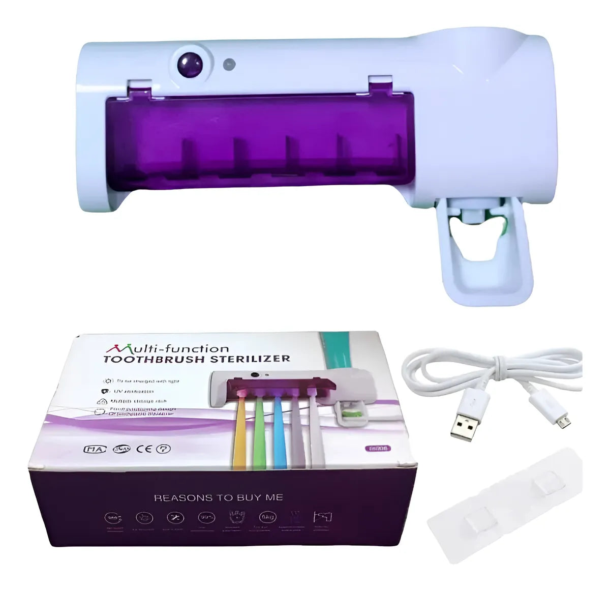 Esterilizador UV multifuncional para cepillos de dientes