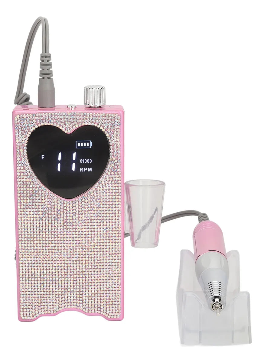 Máquina Pulidora de Uñas para Manicura con Pantalla de Corazón.