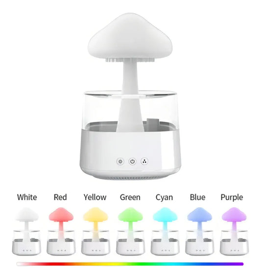 Humidificador con diseño de hongo y luz LED