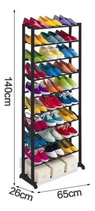 Organizador metálico tipo zapatero o estantería vertical multiusos