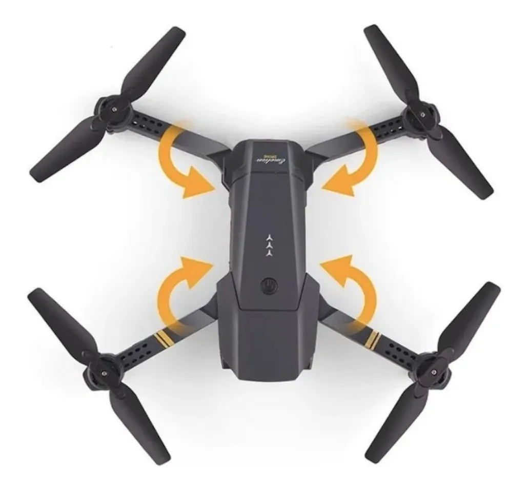Drone plegable con cámara y control remoto