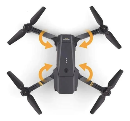 Drone plegable con cámara y control remoto