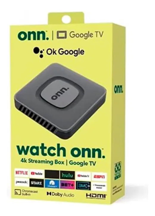 Caja Verde TV Stick Onn Google TV Box