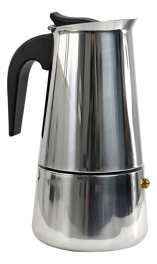 Cafetera italiana de acero inoxidable 6 tazas