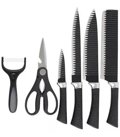 Set de cuchillos con accesorios de cocina