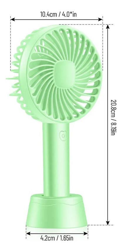 Ventilador portátil recargable de mano