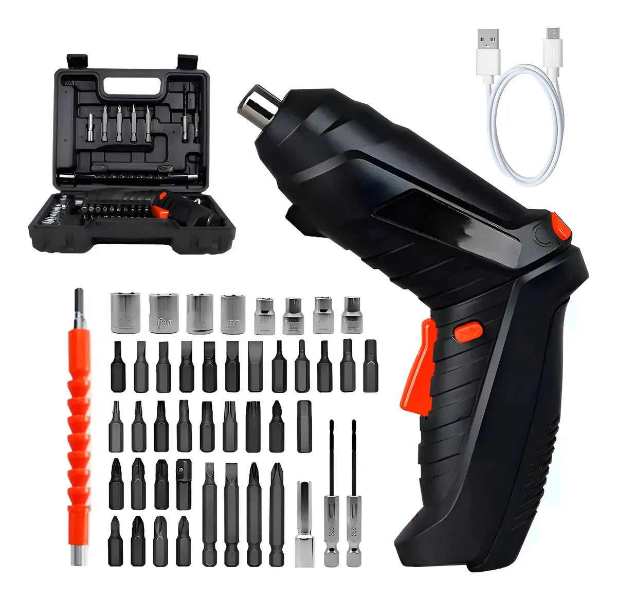 Destornillador Electrico Inalambrico Set 47 piezas