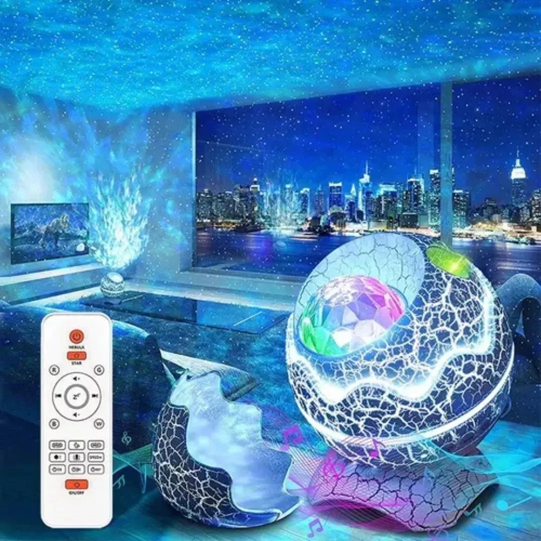 Proyector de estrellas LED con forma de huevo