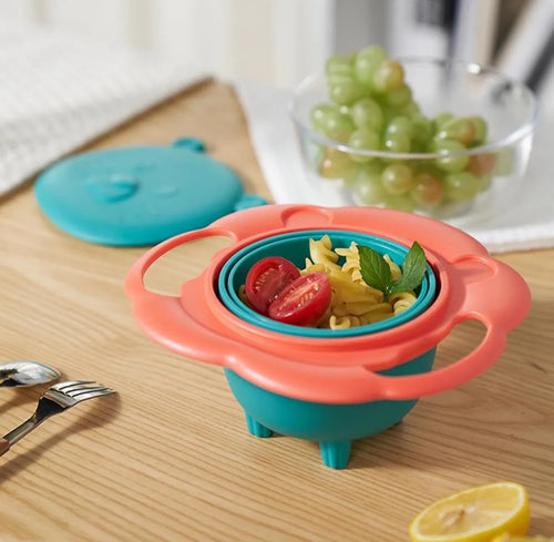 Plato giratorio antiderrame para niños