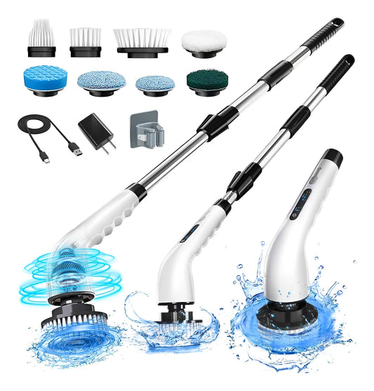 🧽 Cepillo Eléctrico Limpiador Multiusos Recargable – Potente, Ergonómico y Eficiente