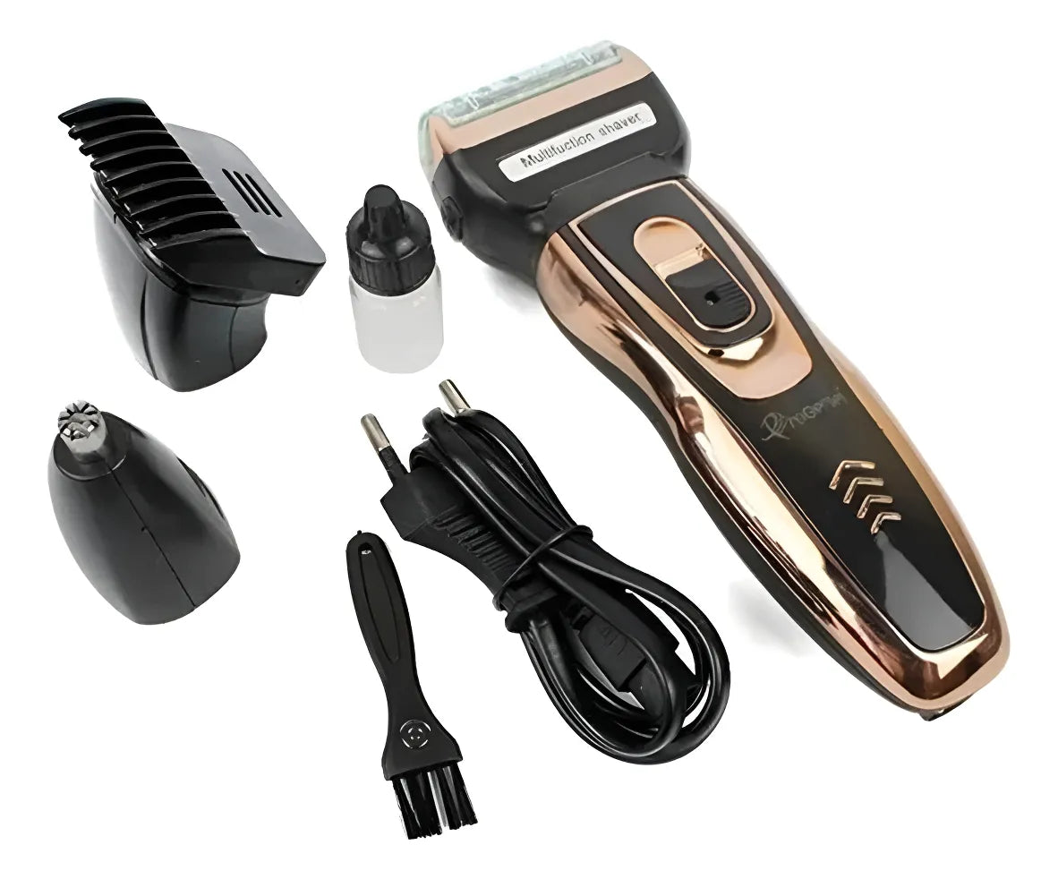 Afeitadora eléctrica multifuncional recargable 3 en 1