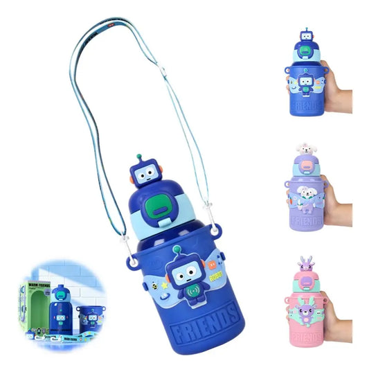 Botilito para niños con cuerda para cargar