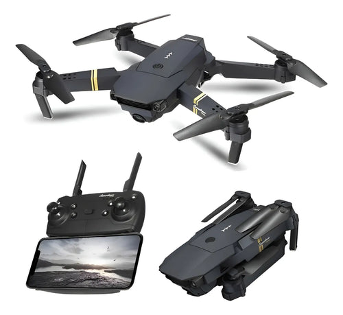 Drone plegable con cámara y control remoto