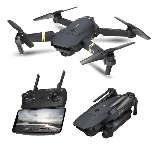 Drone plegable con cámara y control remoto