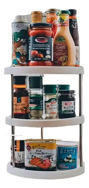 Soporte Giratorio de 3 Niveles para Cocina