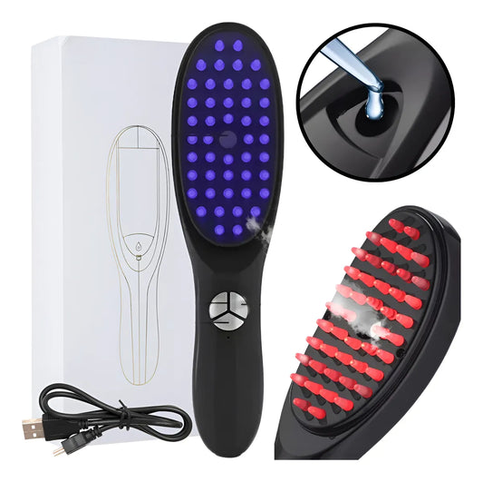 Cepillo Crecimiento Capilar Masajeador Con Vapor Electrico