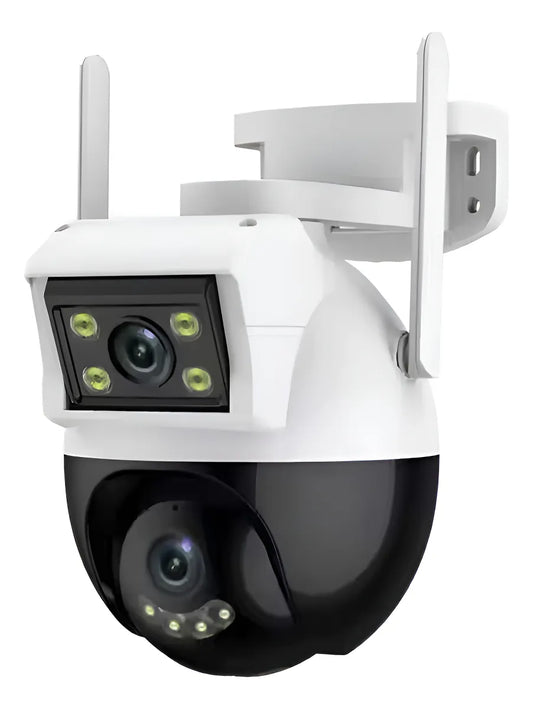 Cámara de seguridad Doble Lente Vista 360° Domo 1080p Hd