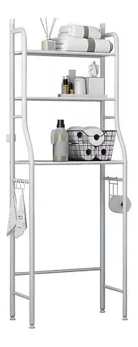 Organizador metálico para baño (repisa sobre inodoro)