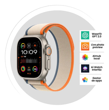 Smartwatch H9 Ultra Plus con correas intercambiables