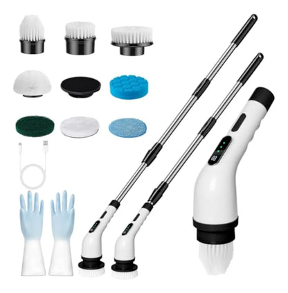 🧽 Cepillo Eléctrico Limpiador Multiusos Recargable – Potente, Ergonómico y Eficiente