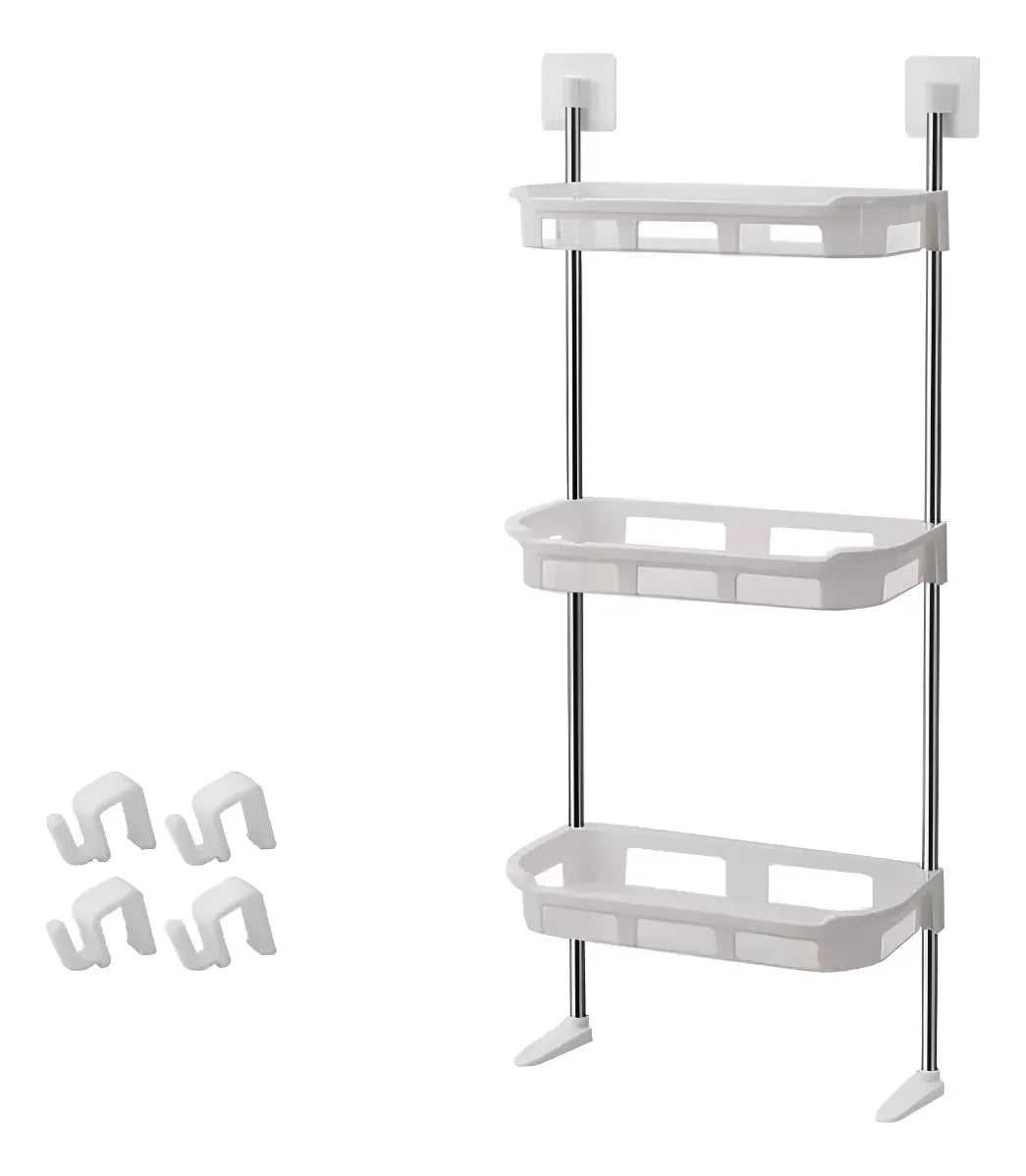 Organizador repisa de baño de 3 niveles sobre el inodoro