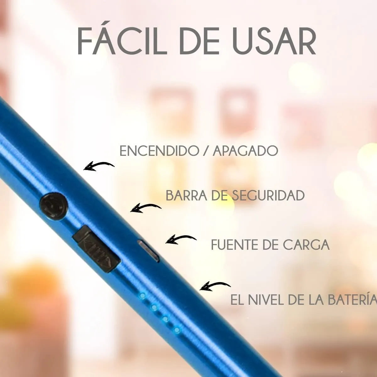 Encendedor Eléctrico Recargable USB