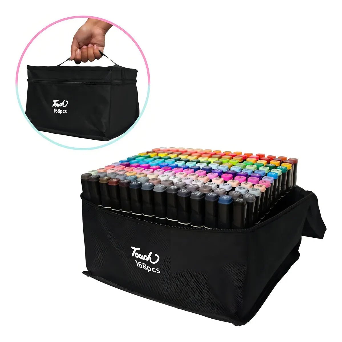 Set de marcadores Touch de doble punta (168 piezas)