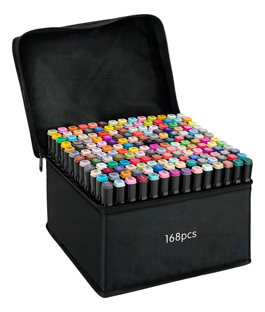 Set de marcadores Touch de doble punta (168 piezas)