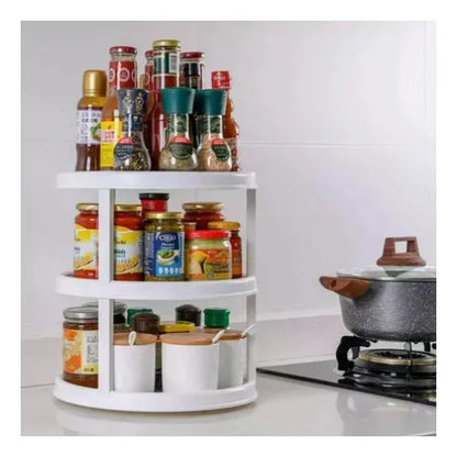 Soporte Giratorio de 3 Niveles para Cocina
