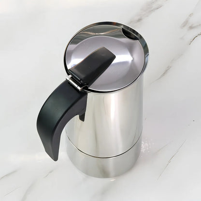 Cafetera italiana de acero inoxidable 6 tazas