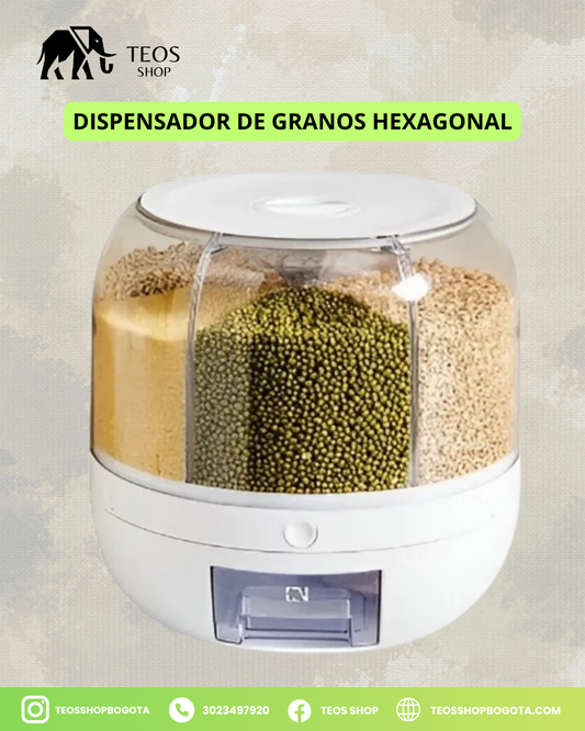 Dispensador de granos Hexagonal