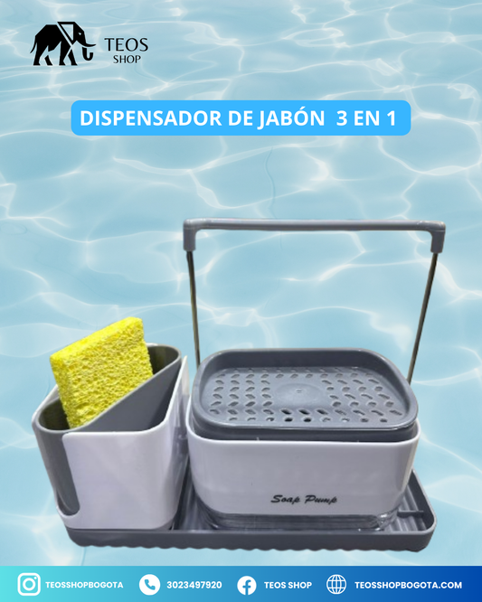 Dispensador de jabón  3 en 1
