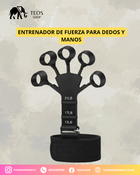 Entrenador de fuerza para dedos y manos