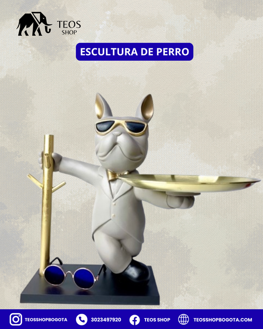 Escultura de perro