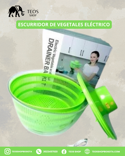 Escurridor de vegetales eléctrico