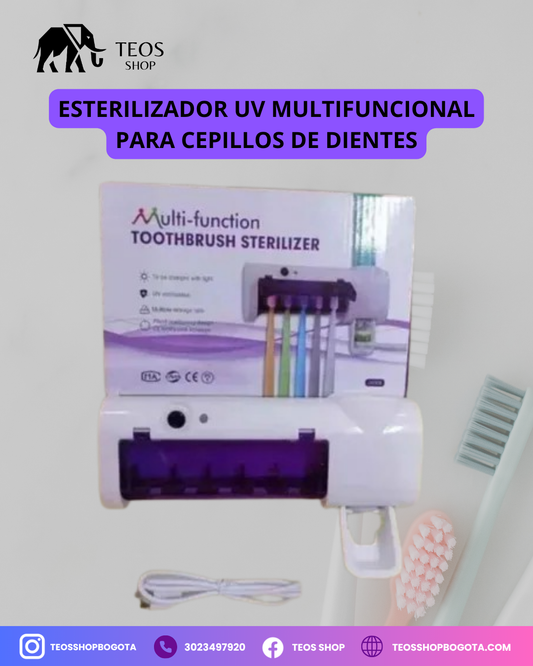 Esterilizador UV multifuncional para cepillos de dientes