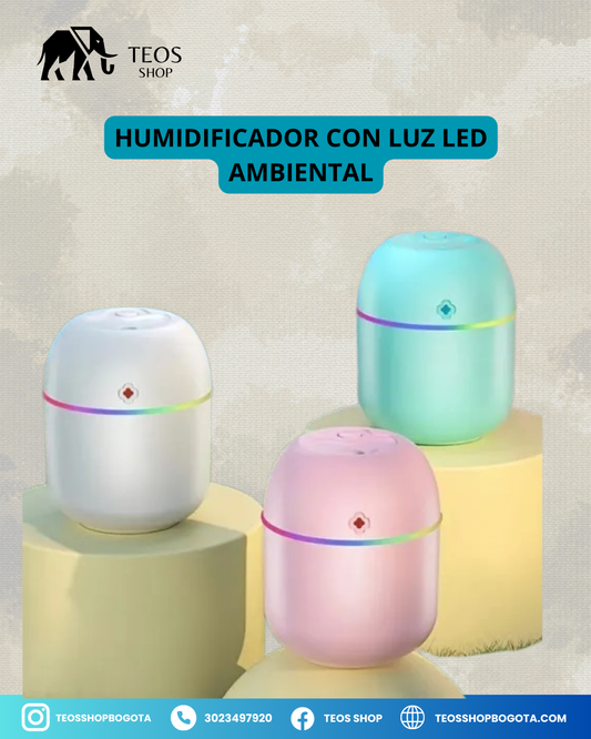 Humidificador con Luz LED Ambiental