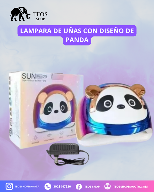 Lampara de uñas con diseño de panda
