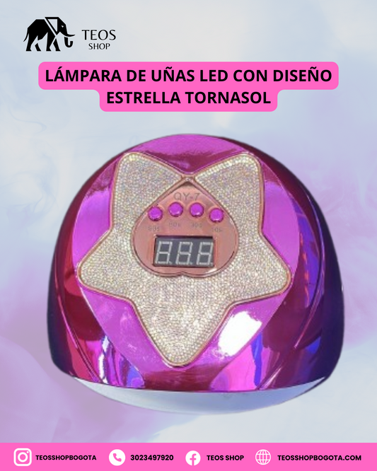 Lámpara de Uñas LED con Diseño Estrella tornasol