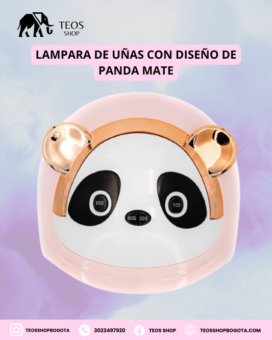 Lampara de uñas con diseño de panda mate