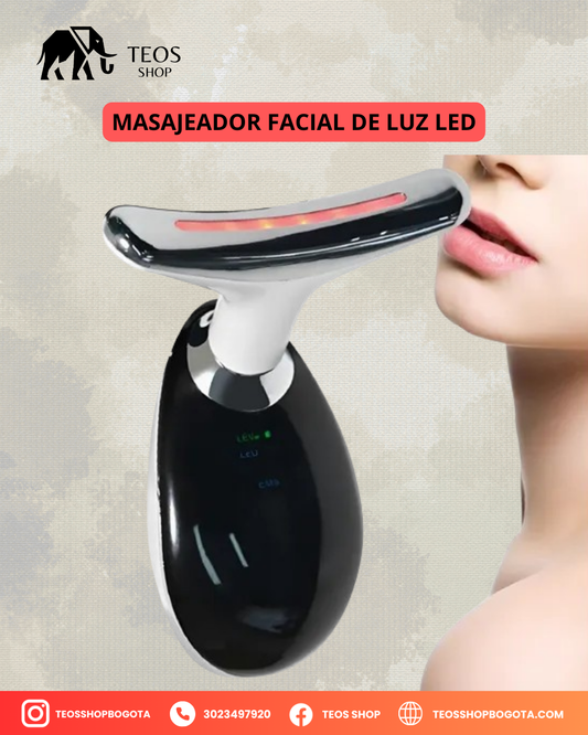 Masajeador Facial de Luz LED