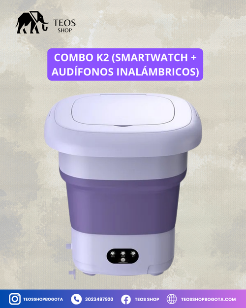Mini Lavadora Portátil Plegable