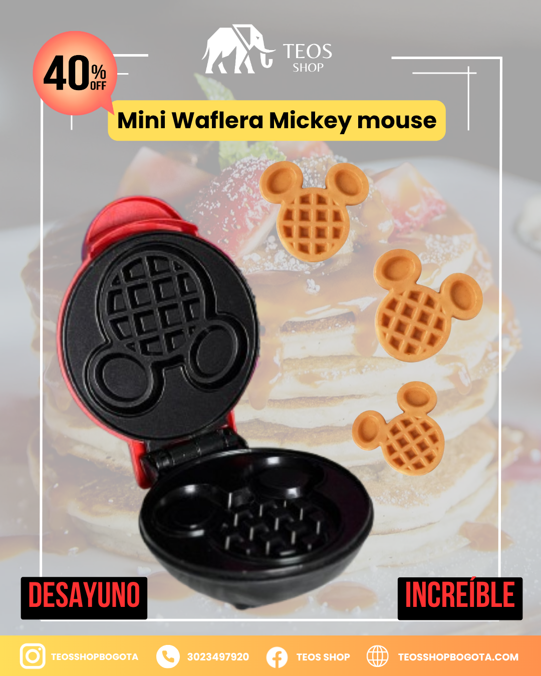 Mini Waflera Mickey mouse