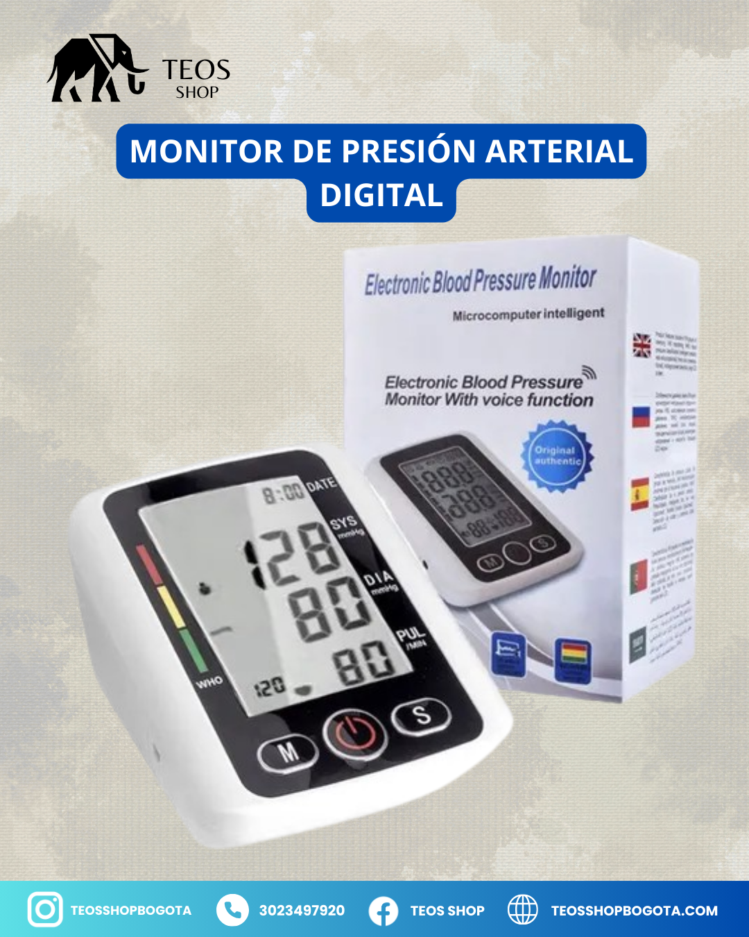Monitor de Presión Arterial Digital