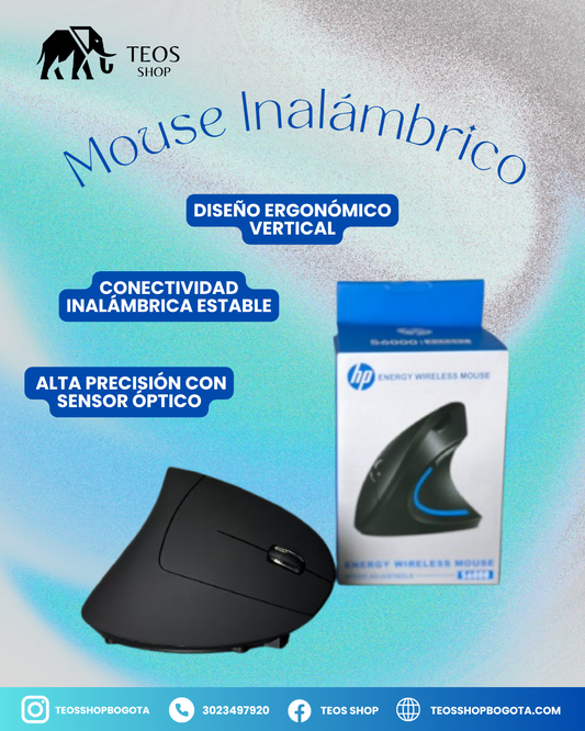 Mouse Vertical Inalámbrico