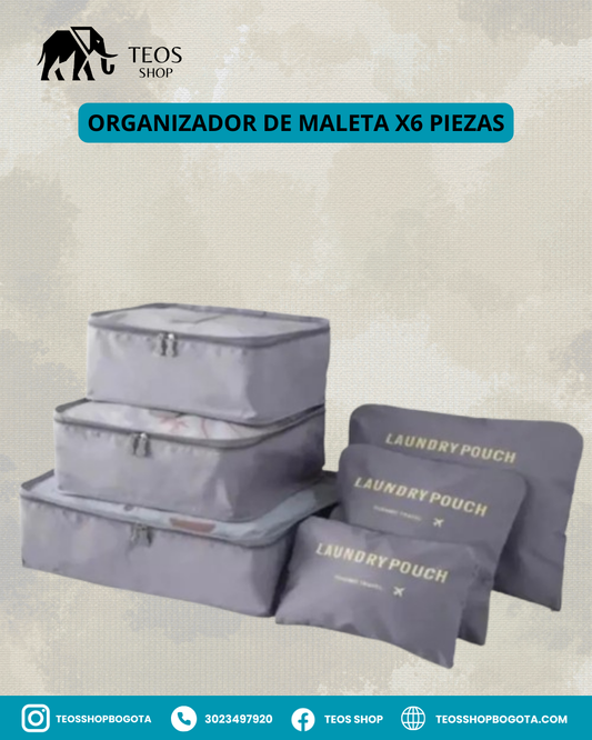 Organizador de maleta X6 piezas