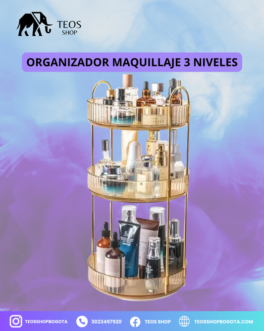 Organizador giratorio de 3 niveles