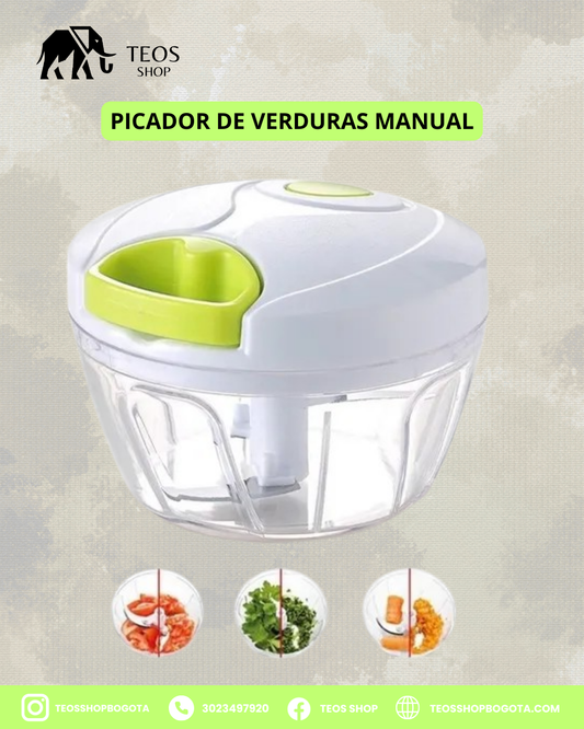 Picador de verduras manual