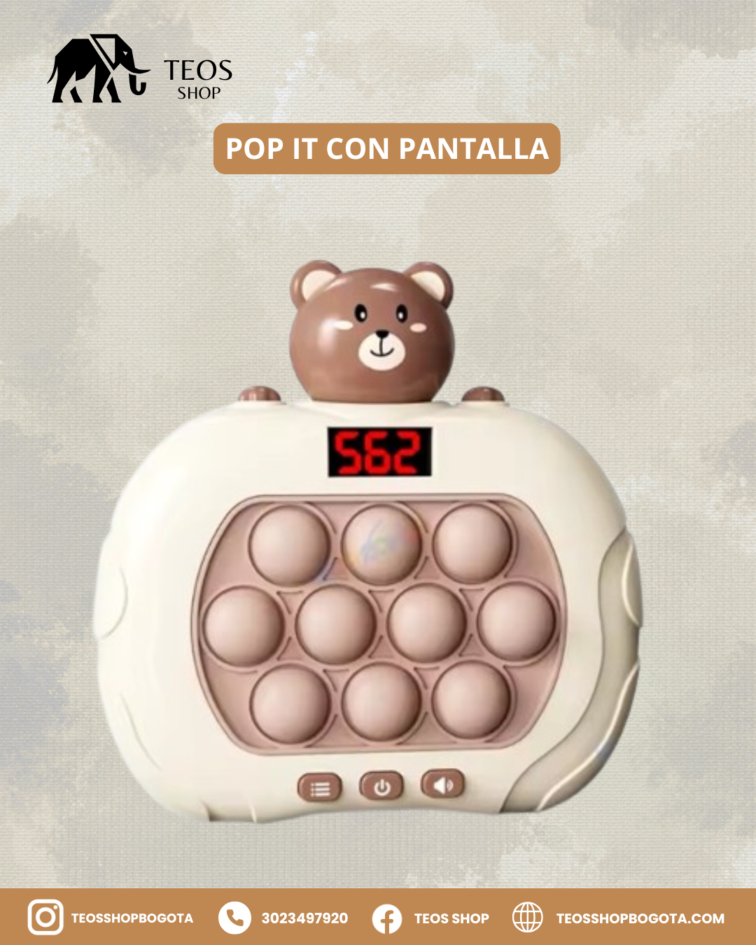 Pop it con pantalla